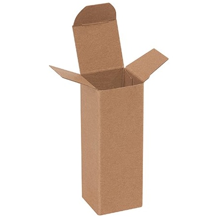 Bsc Preferred 1-1/2 x 1-1/2 x 4'' Kraft Reverse Tuck Folding Cartons, 1000PK BUY00016334